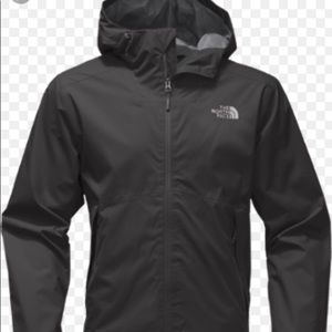 BLACK North Face rain coat
